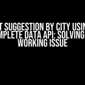 Restrict Suggestion by City using Place Autocomplete Data API: Solving the Not Working Issue