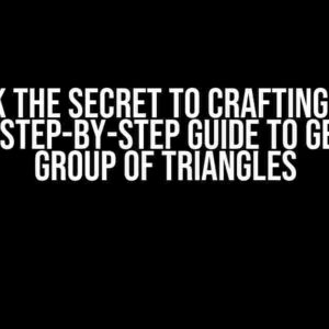 Unlock the Secret to Crafting a Cube Face: A Step-by-Step Guide to Getting a Group of Triangles