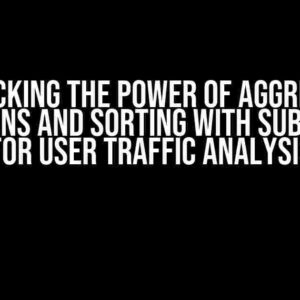 Unlocking the Power of Aggregate Functions and Sorting with Subqueries for User Traffic Analysis